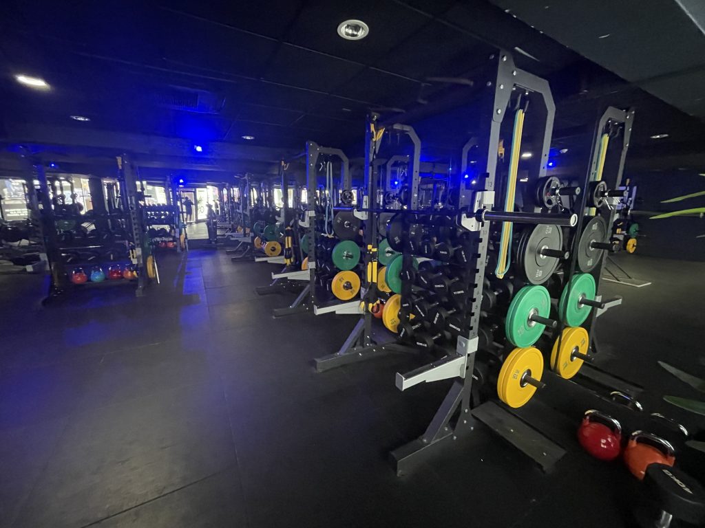 weight area in the personal training studio in Bayse Fitness